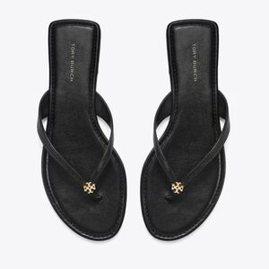 NWT Tory Burch Chelsea Flip Flops - Black - Size 7.5